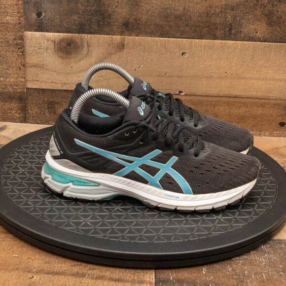 ASICS GT 2000-9 WOMENS ATHLETIC SHOES RUNNING WALKING GYM BLACK BLUE LOW SZ 7.5 - Picture 9 of 9